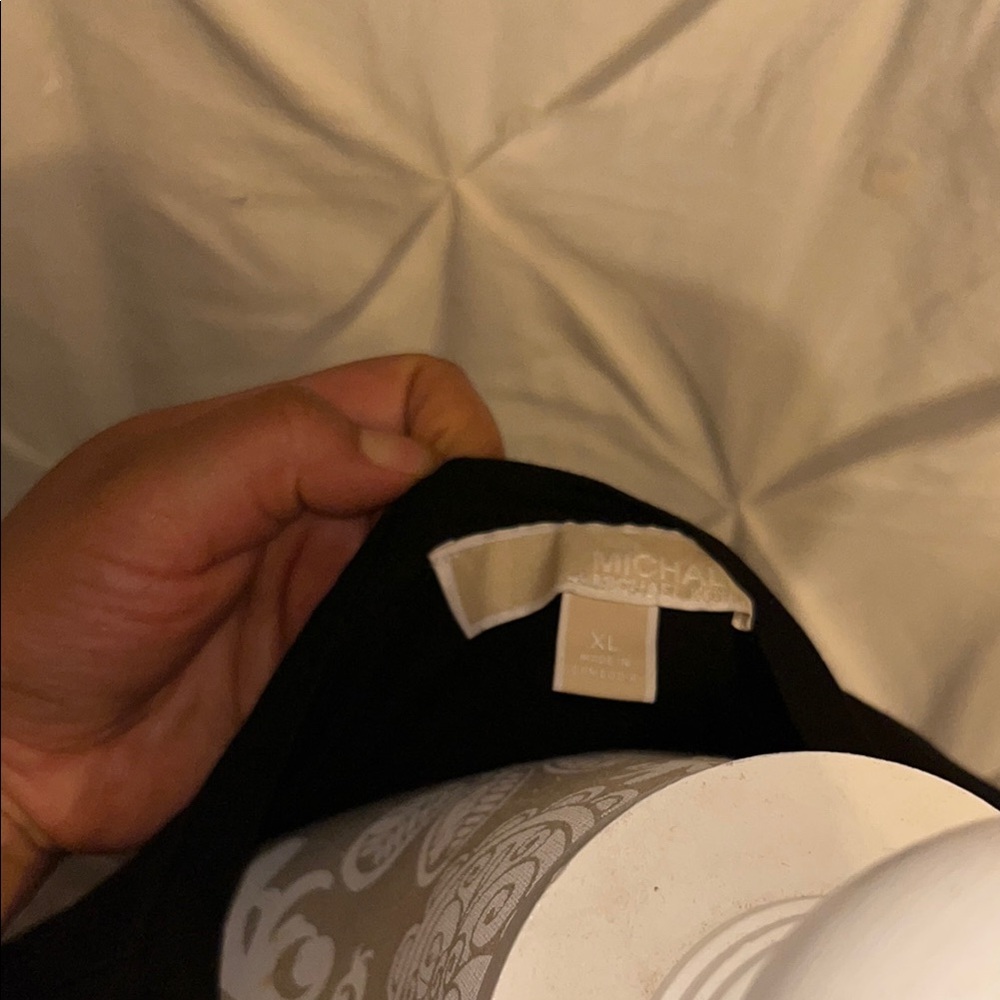 Michael Kors Black Crew Neck Tee - Picture 10 of 10